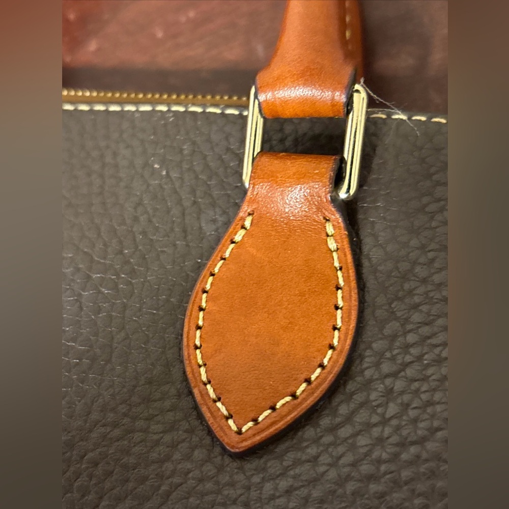 The Dooney & Bourke Darcy Black Pebbled Leather Top Handle - Picture 9 of 10